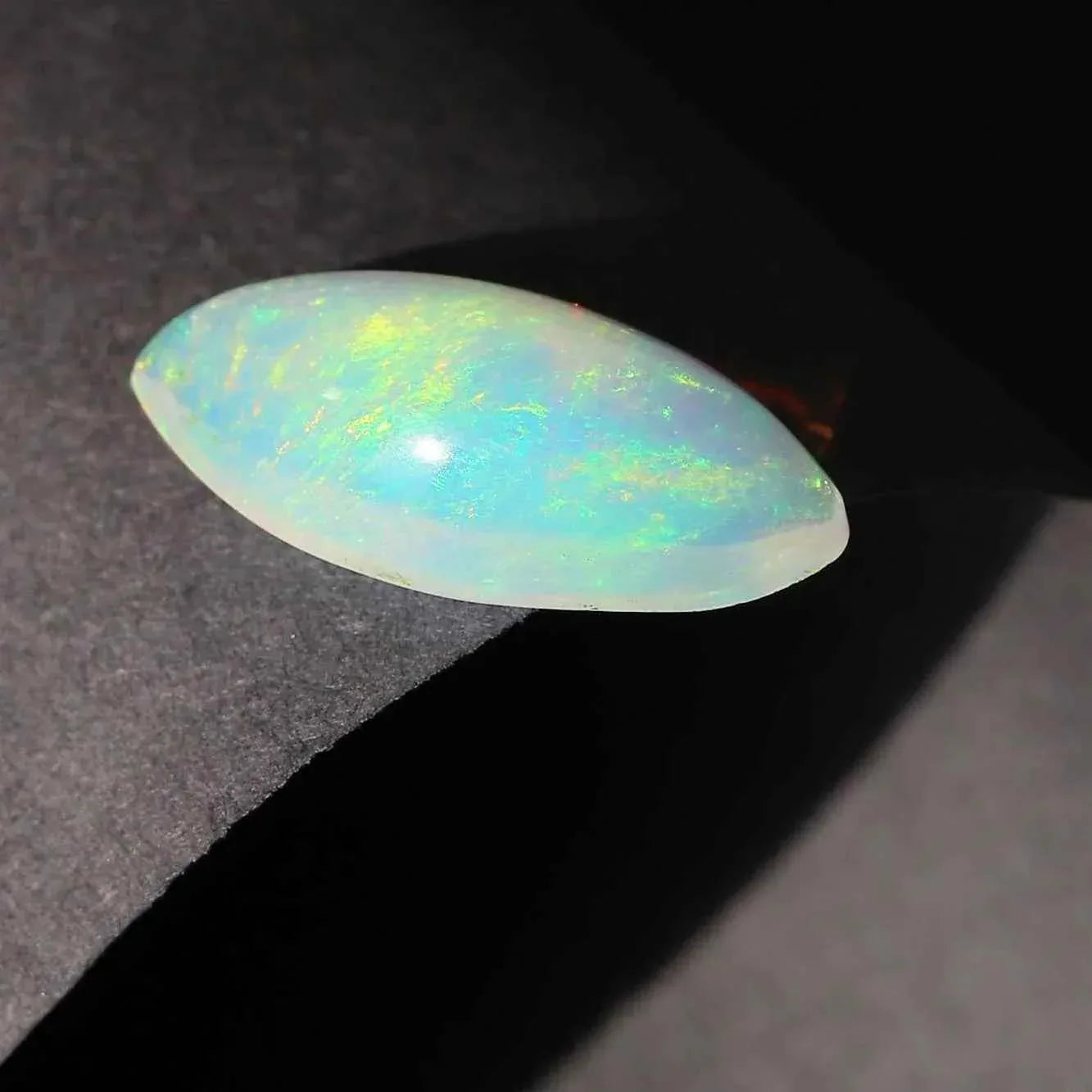 Ethiopian Fire Opal Cabochon: Oval Gemstone for Jewelry Making, 2.1ct loose gemstones
