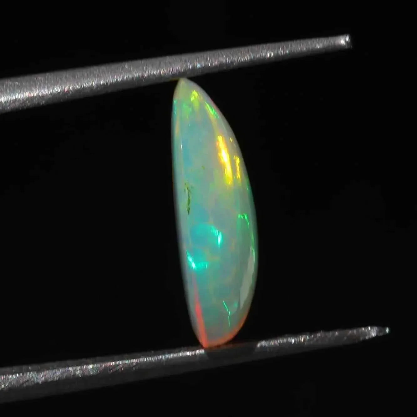 Ethiopian Welo Fire Opal Cabochon Pear Shape Gemstone 1.9 cts loose gemstones