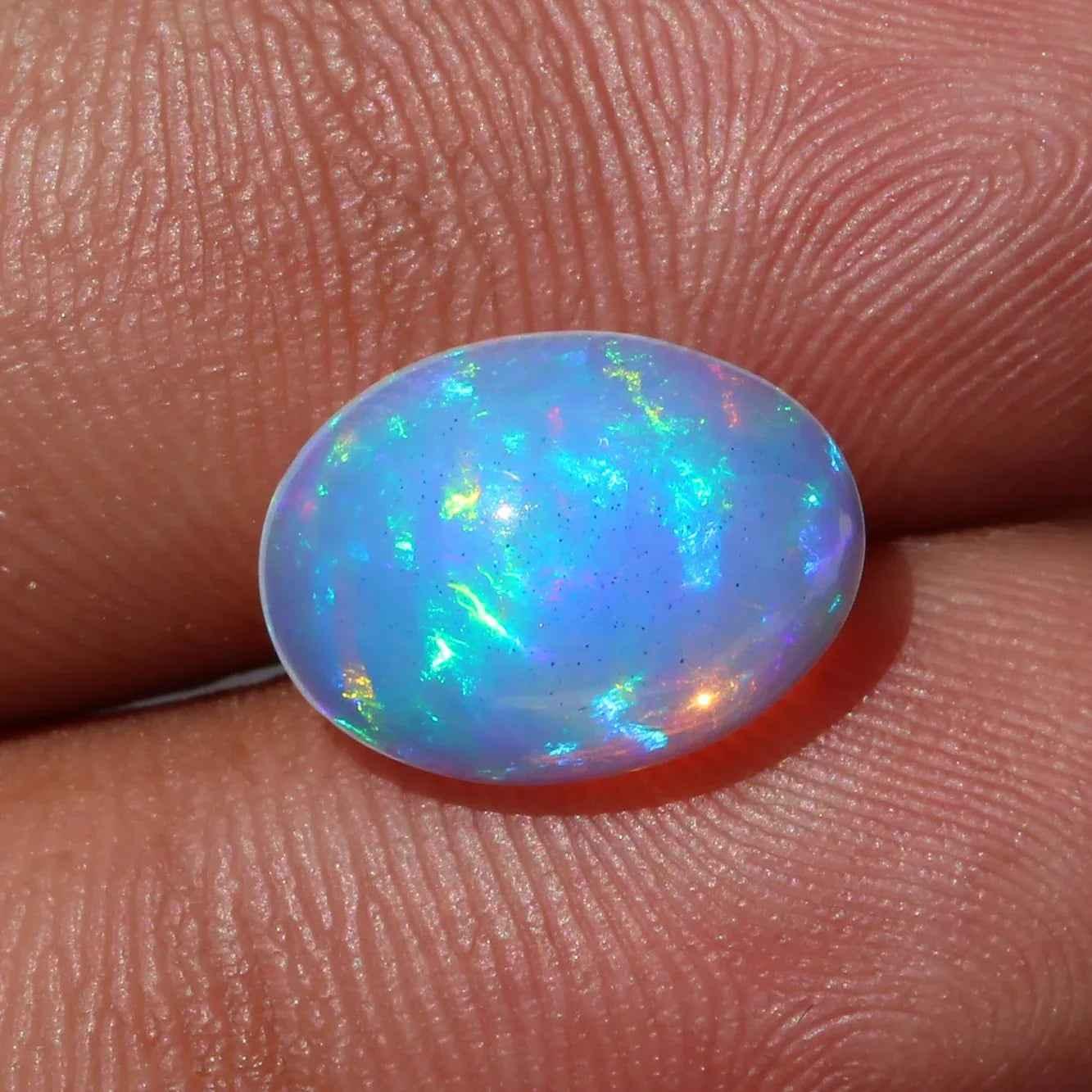 Ethiopian Fire Opal Gemstone 2.90 Cts Oval Cabochon for Stunning Jewelry Creations loose gemstones