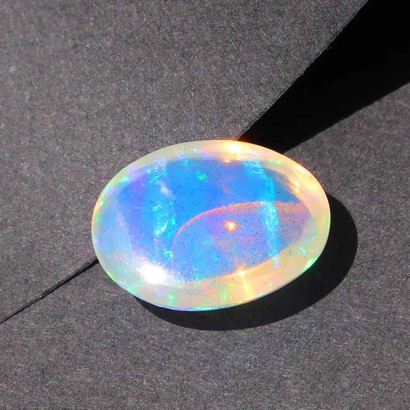 Ethiopian Fire Opal Gemstone 2.90 Cts Oval Cabochon for Stunning Jewelry Creations loose gemstones