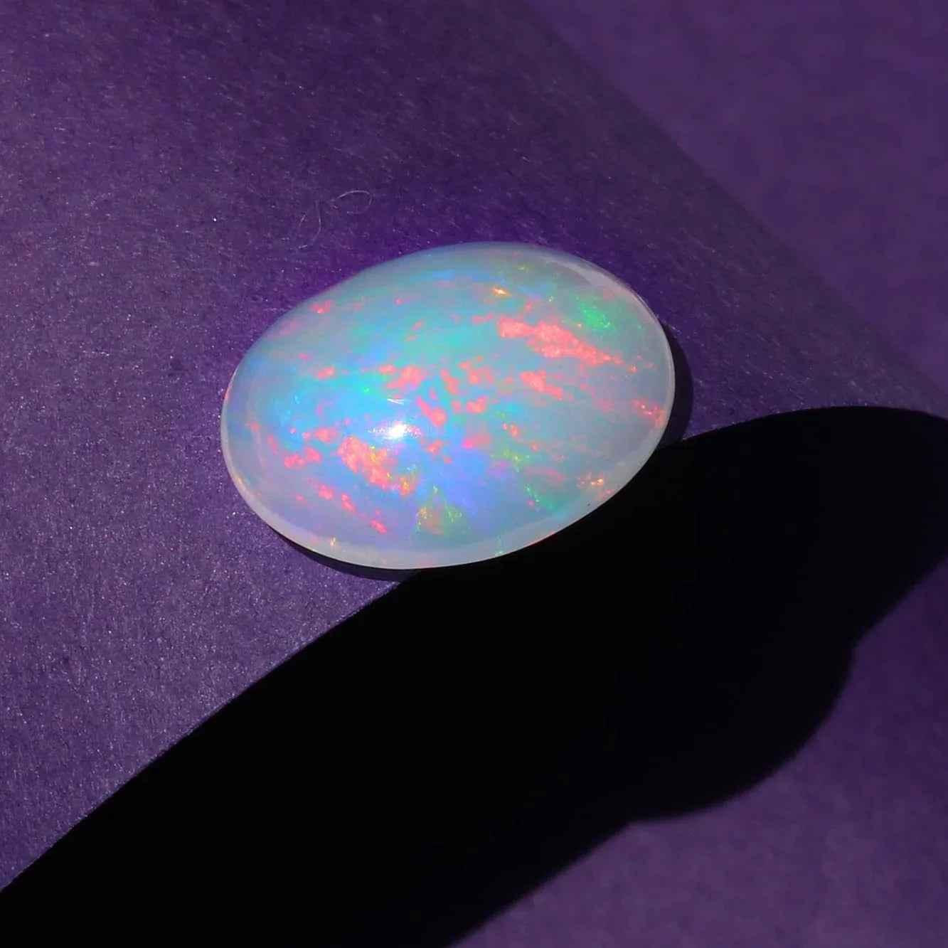 Ethiopian Welo Opal Cabochon: 2.6 Carat Oval Gemstone for Jewelry loose gemstones