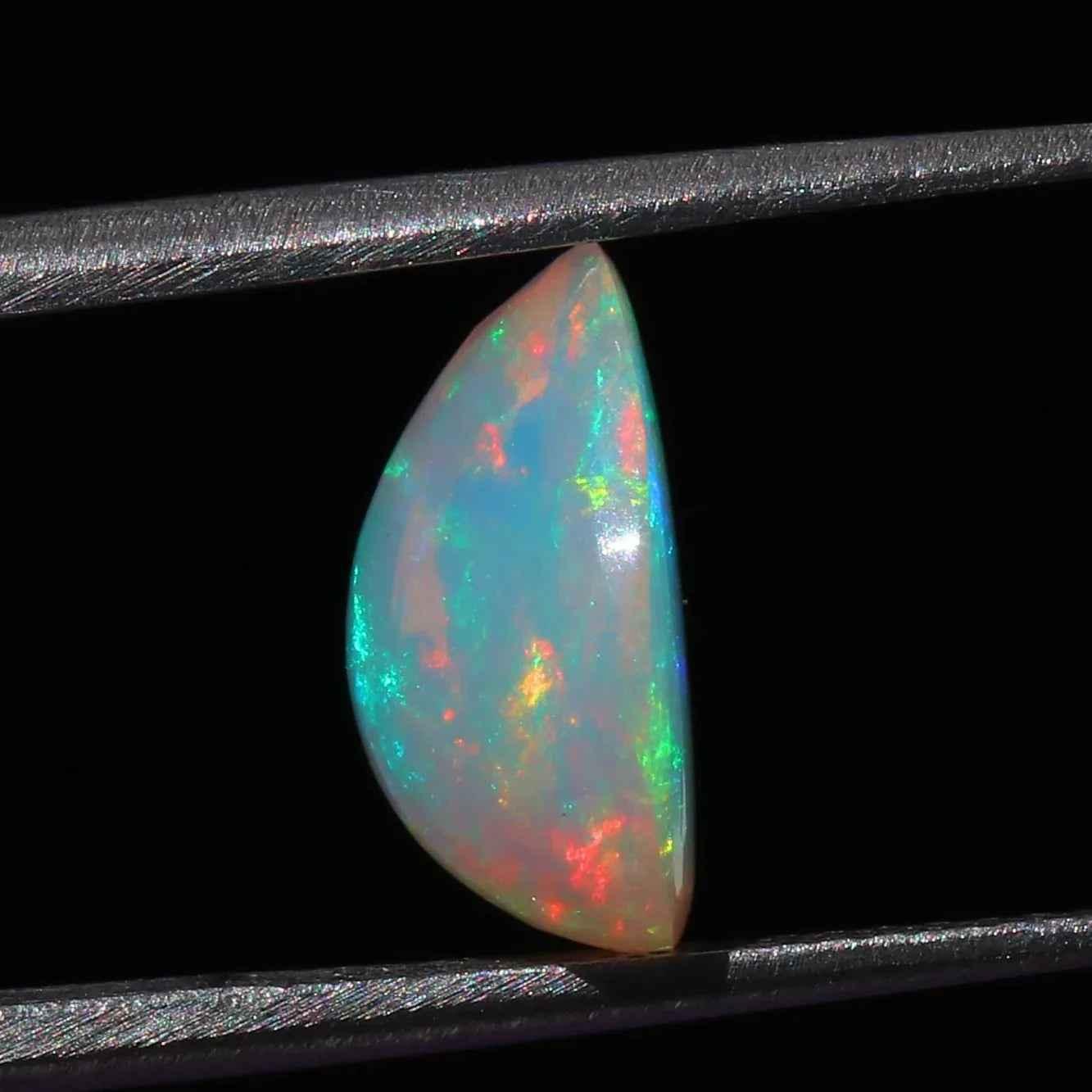 Ethiopian Fire Opal Cabochon: 3.05 ct Pear-Cut Loose Gemstone loose gemstones