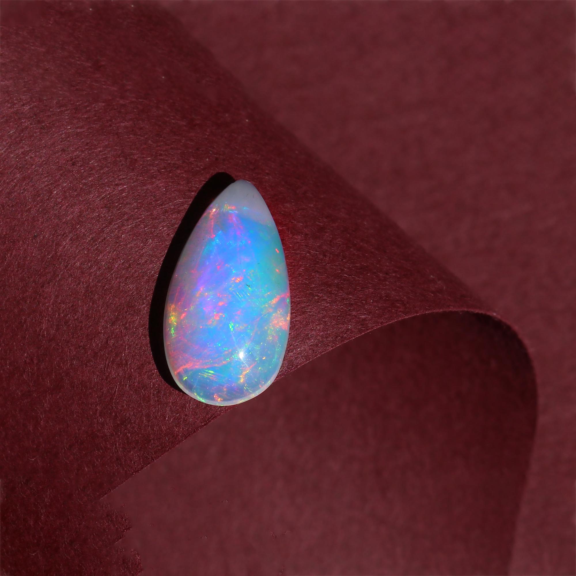 Ethiopian Opal Cabochon  October Birthstone  Loose Gemstone for Jewelry 2.15 Carat