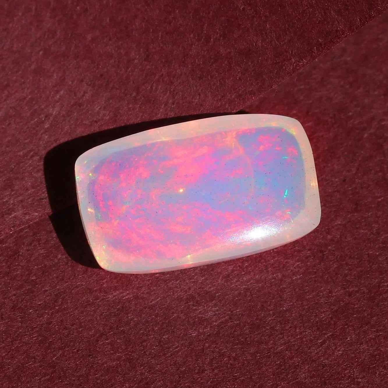 4.38 Carat Ethiopian Fire Opal Gemstone Cabochon for Jewelry - Perfect October Birthstone loose gemstones