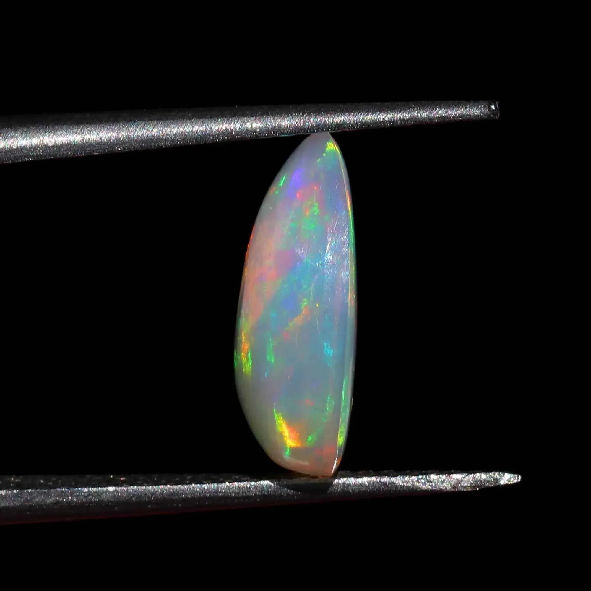 Ethiopian Fire Opal Cabochon: 2.32 Carat Pear Shape Loose Gemstone loose gemstones