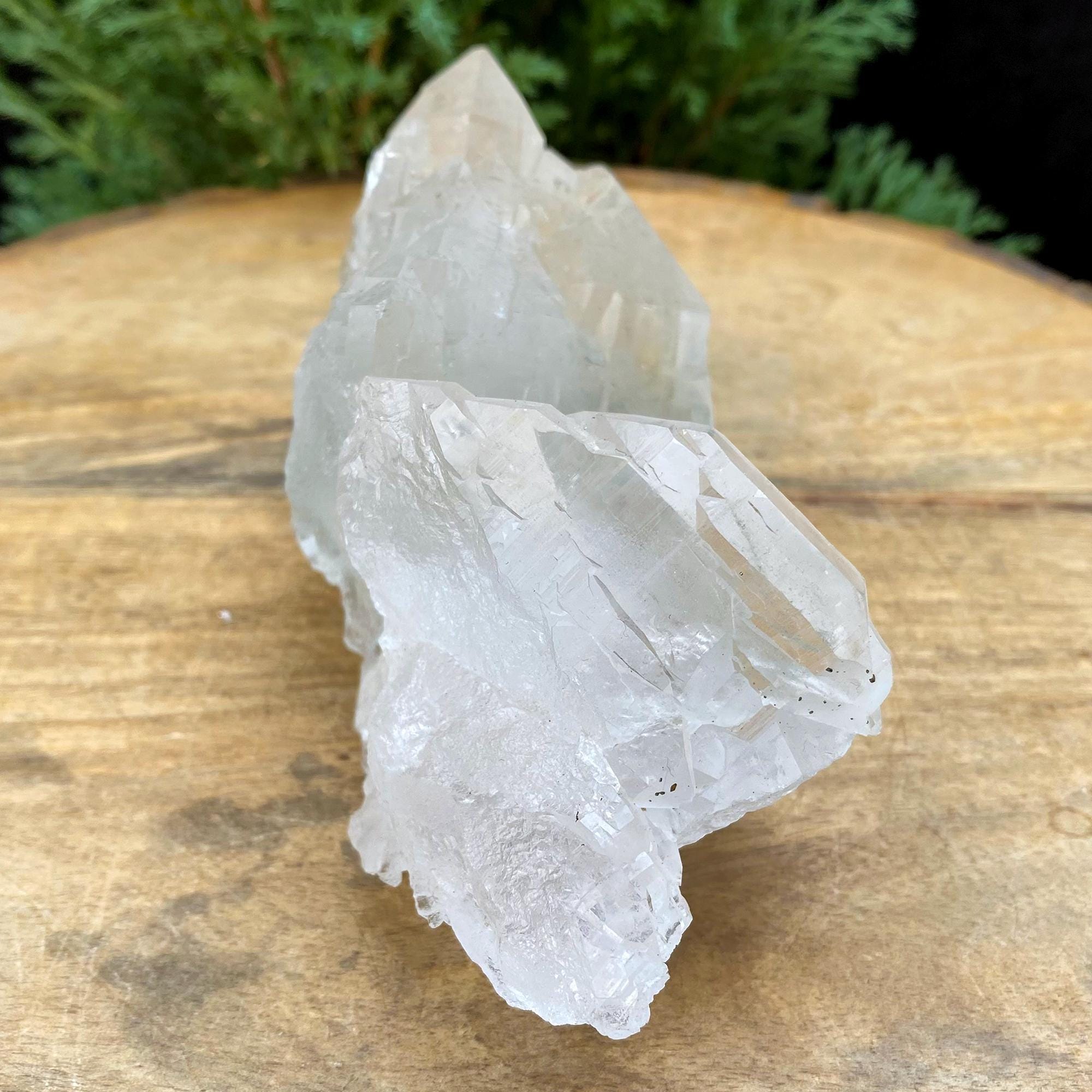 Natural Green Chlorite Quartz Crystal from Manihar  Healing Collectors Specimen, 470gm