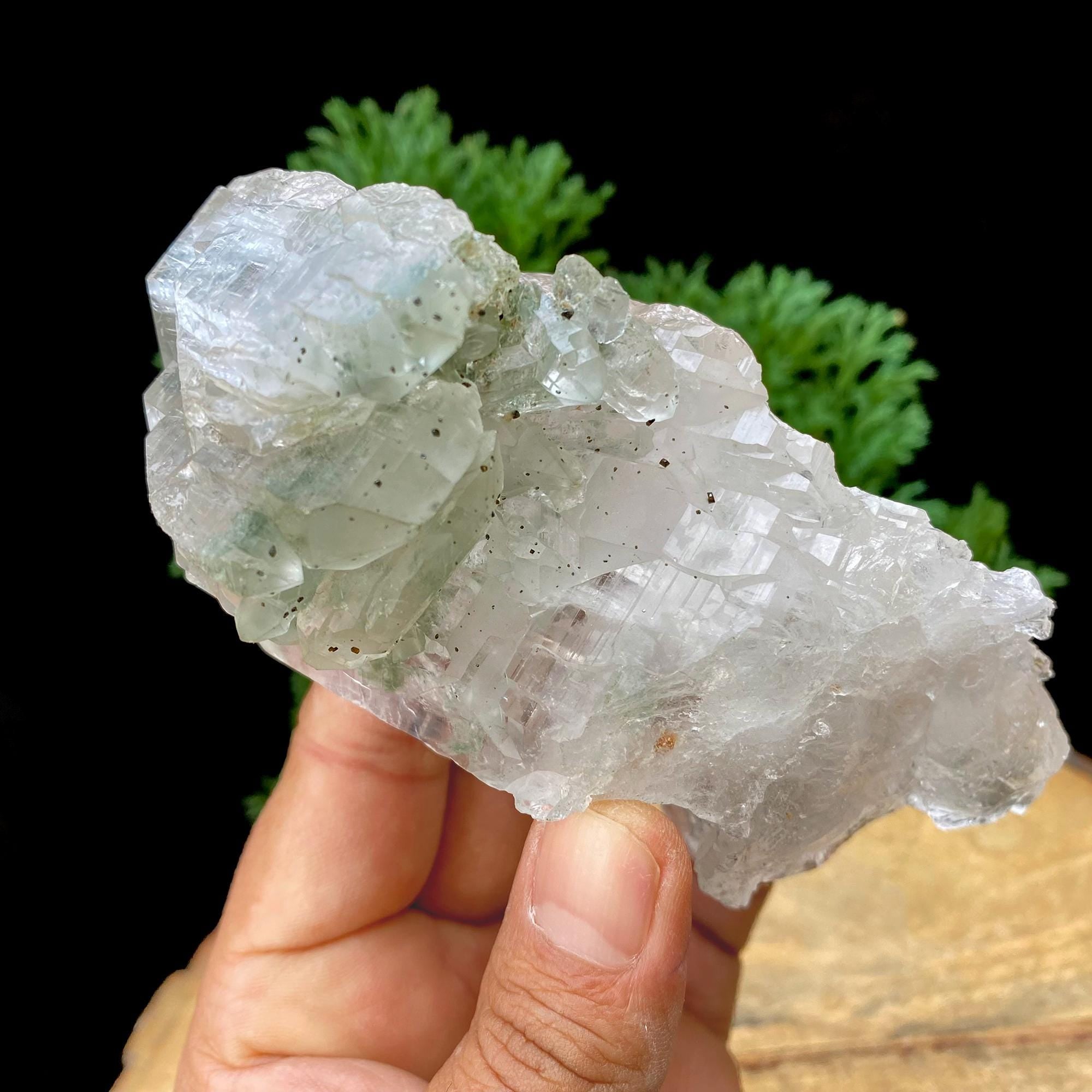 Natural Green Chlorite Quartz Crystal from Manihar  Healing Collectors Specimen, 470gm