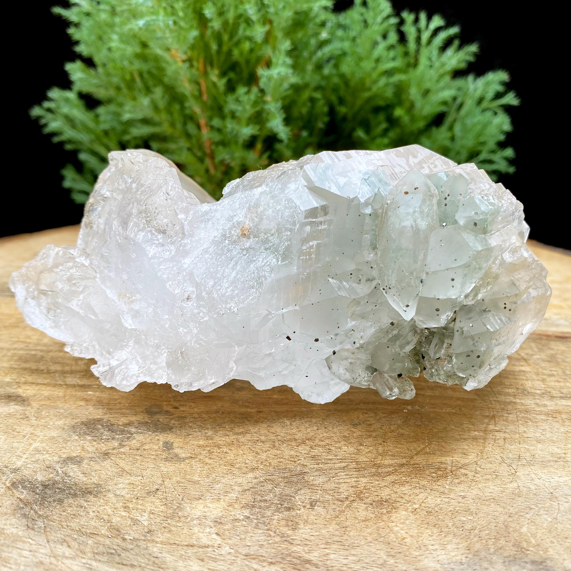 Natural Green Chlorite Quartz Crystal from Manihar  Healing Collectors Specimen, 470gm