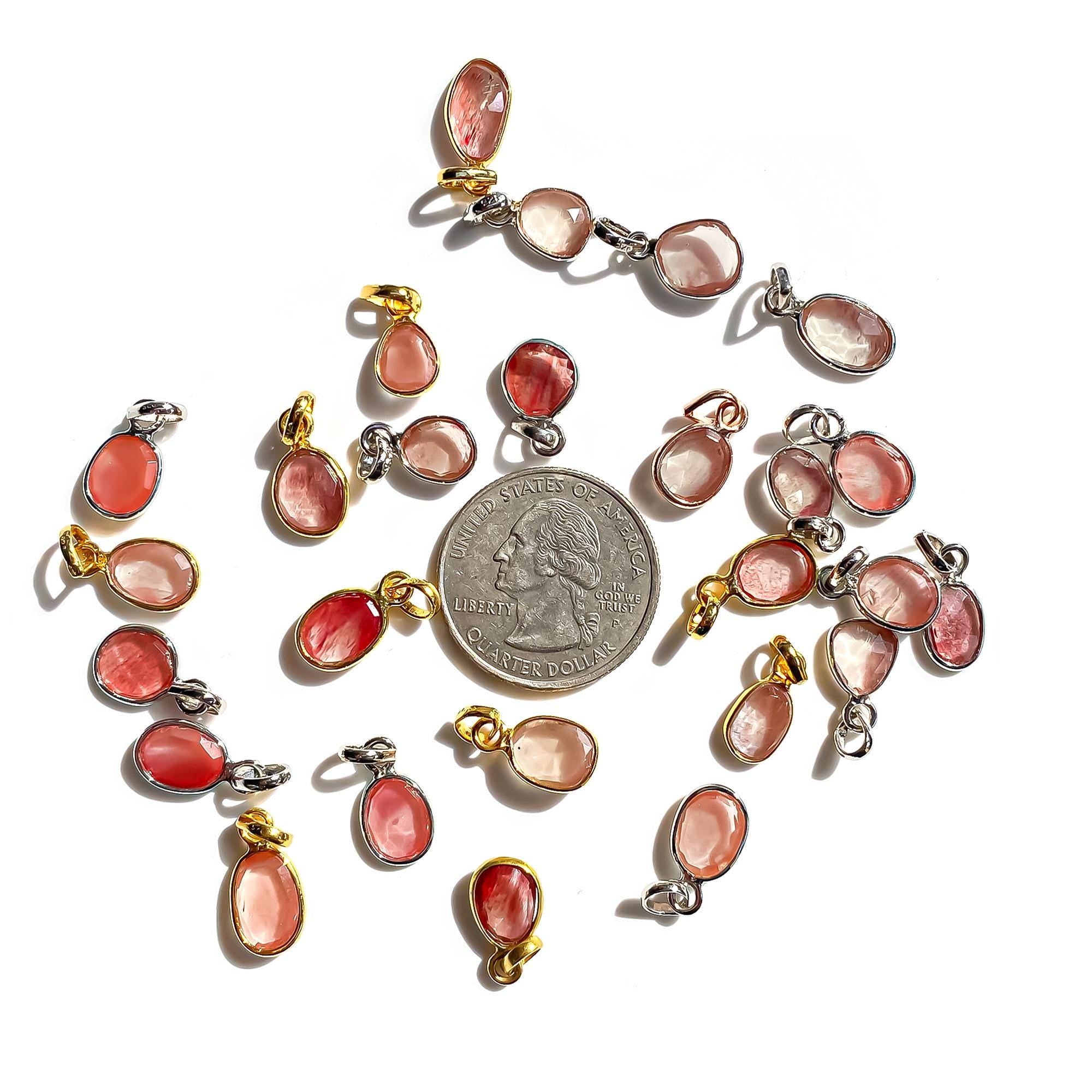 Rose Cut Andesine Pendant: 925 Sterling Silver, Handmade Gemstone Jewelry