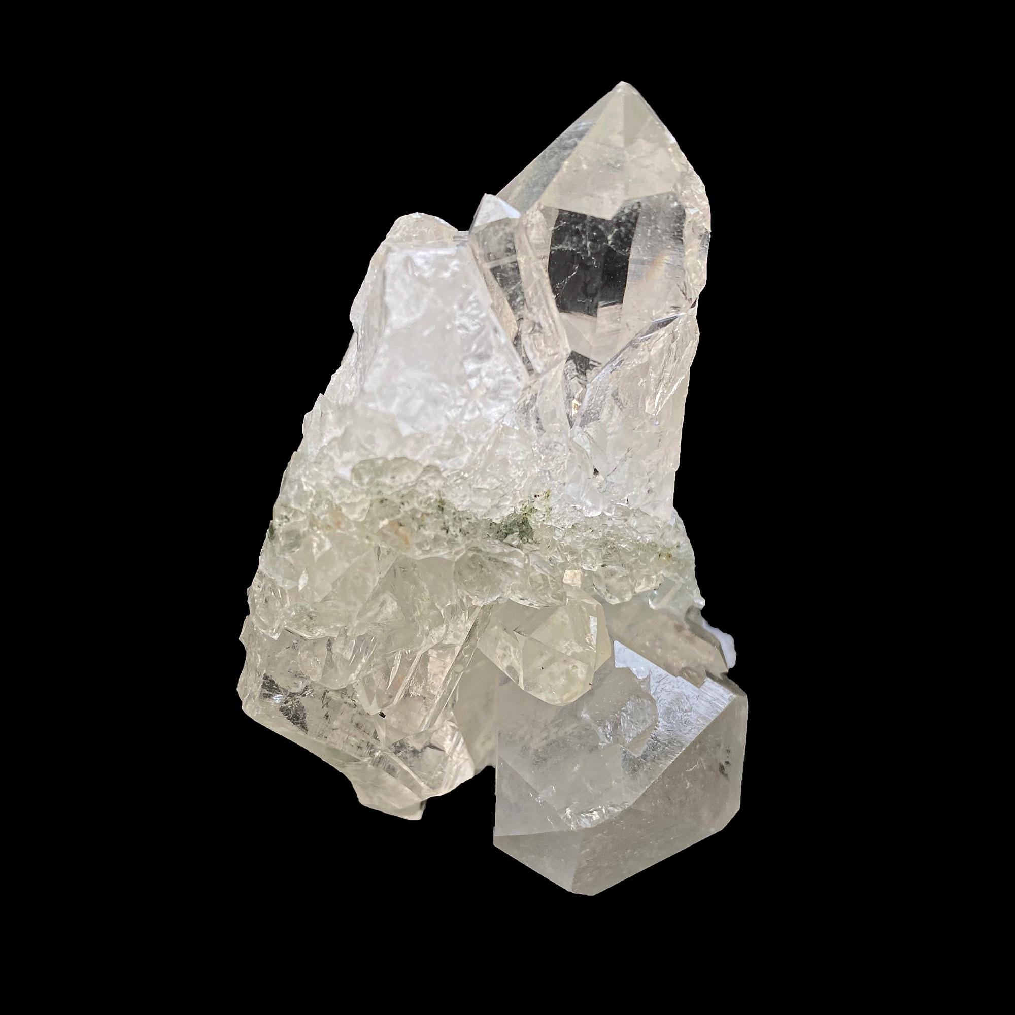 Clear Chlorite Quartz Point from Kullu Valley  Raw Healing Crystal, Energy Cleansing Stone, 355gm