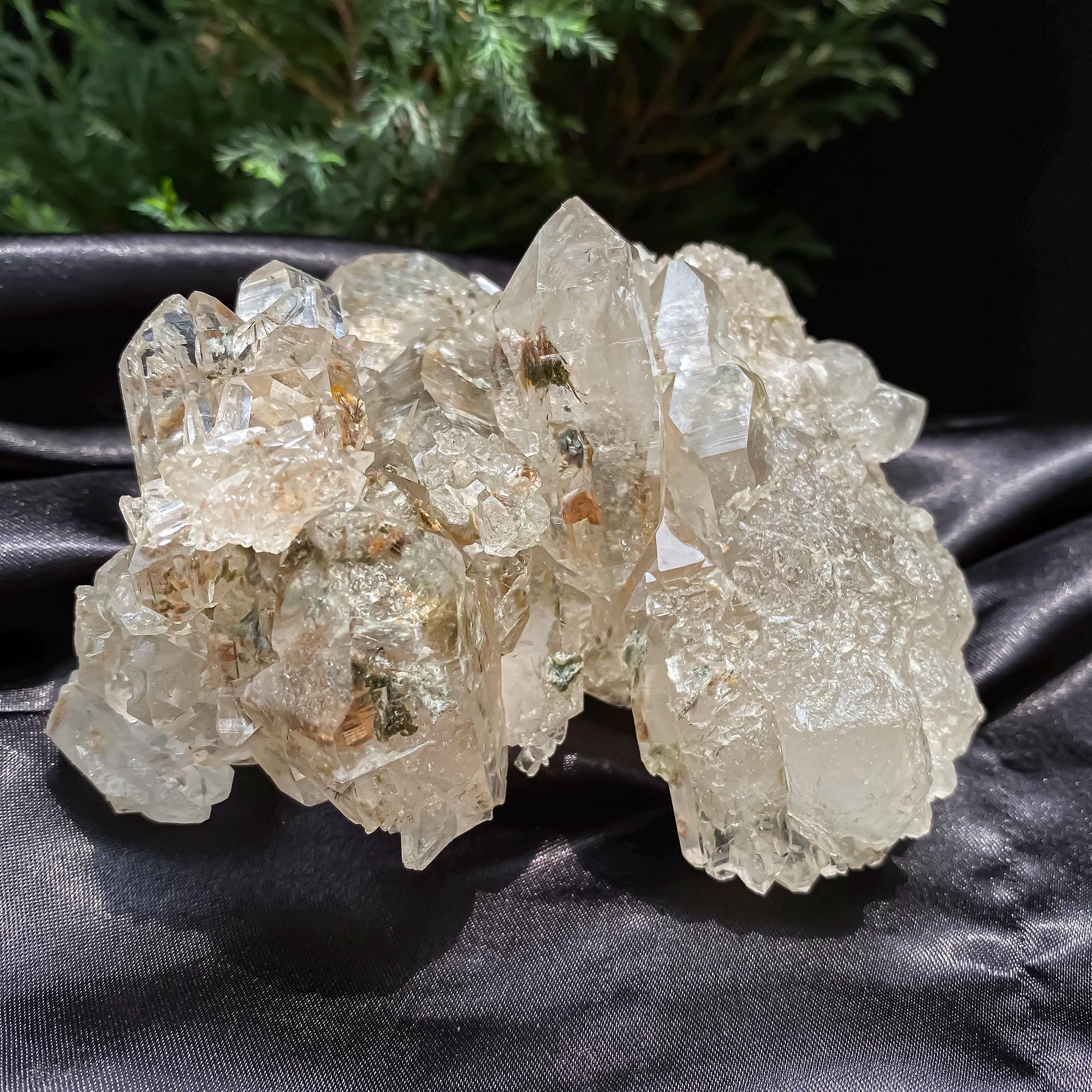 Natural Himalayan Gwindel Quartz Crystal: Twisted Mineral Specimen Rough, 575gm Statement Home Decor