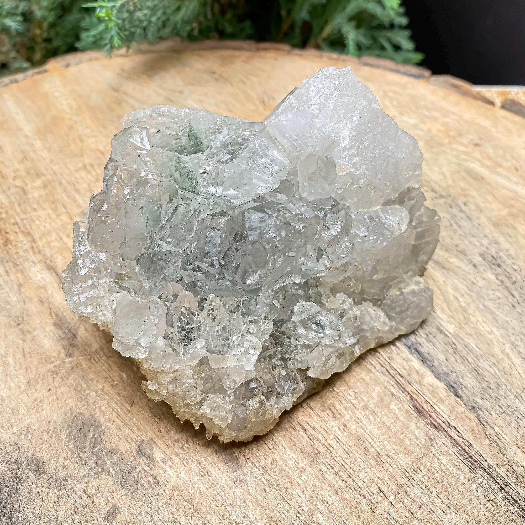 Himalayan Gwindel Quartz Crystal: Rare Twisted Quartz Cluster, 355g Mineral Specimen Rough Himalayan Quartz
