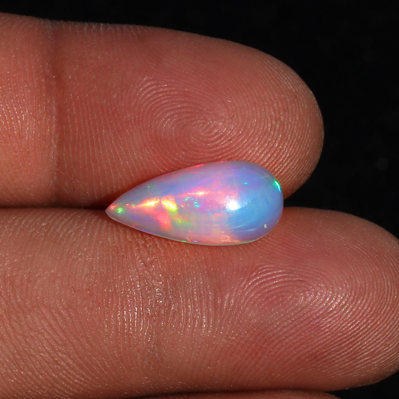 Ethiopian Fire Opal Cabochon: AAA Grade Gemstone for Jewelry - 2.46 Cts