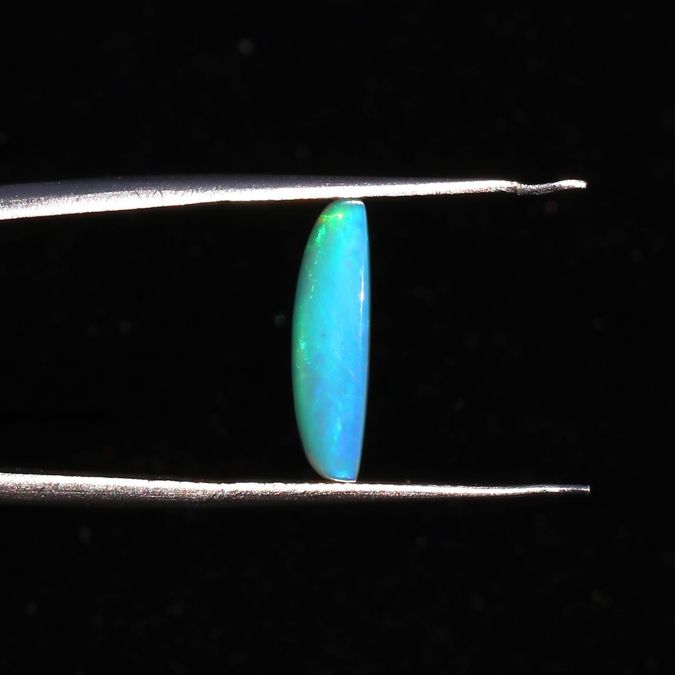 Ethiopian Fire Opal Cabochon: Long Cushion Gemstone, October Birthstone