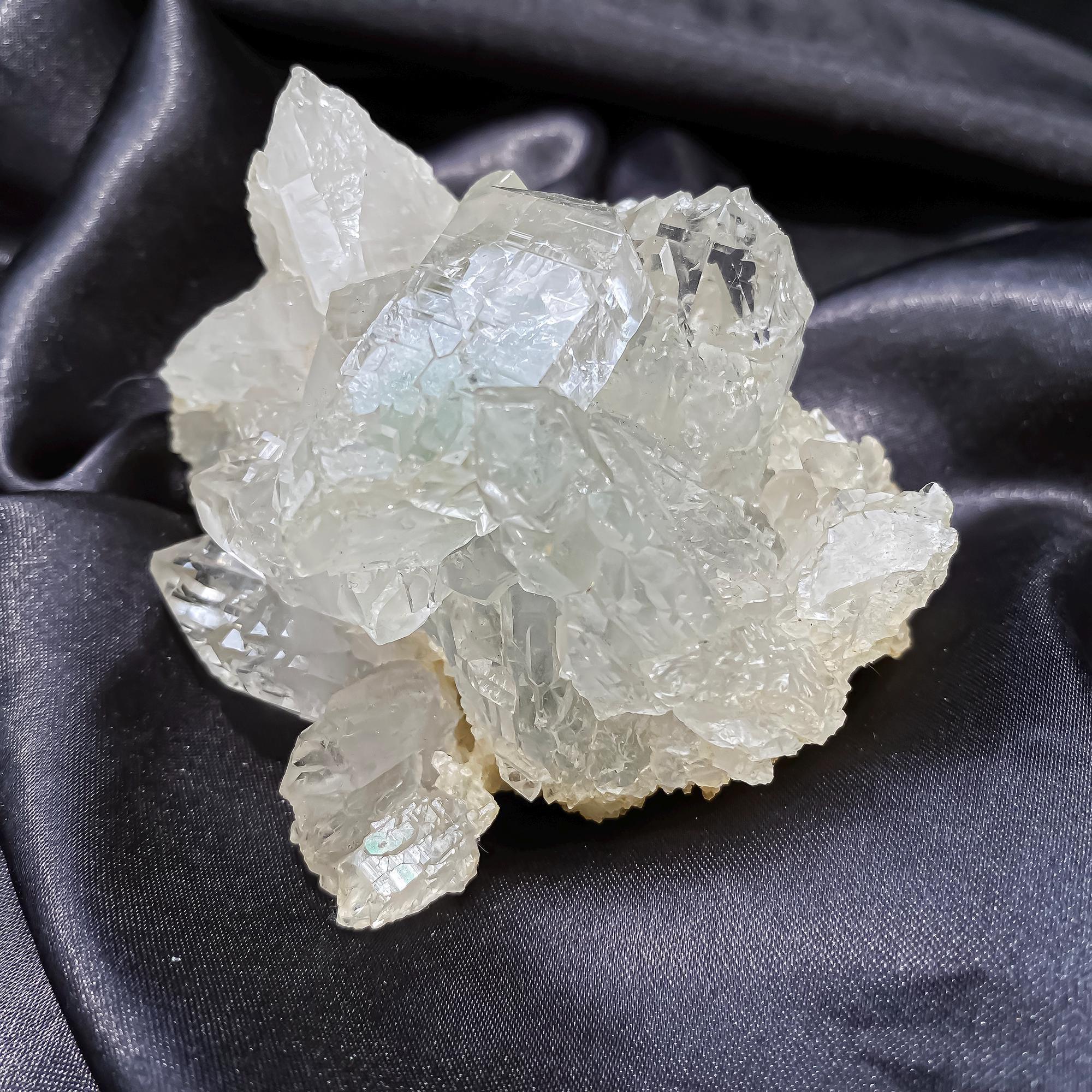 Himalayan Gwindel Quartz Crystal: Rare Twisted Quartz Cluster, 355g Mineral Specimen Rough Himalayan Quartz