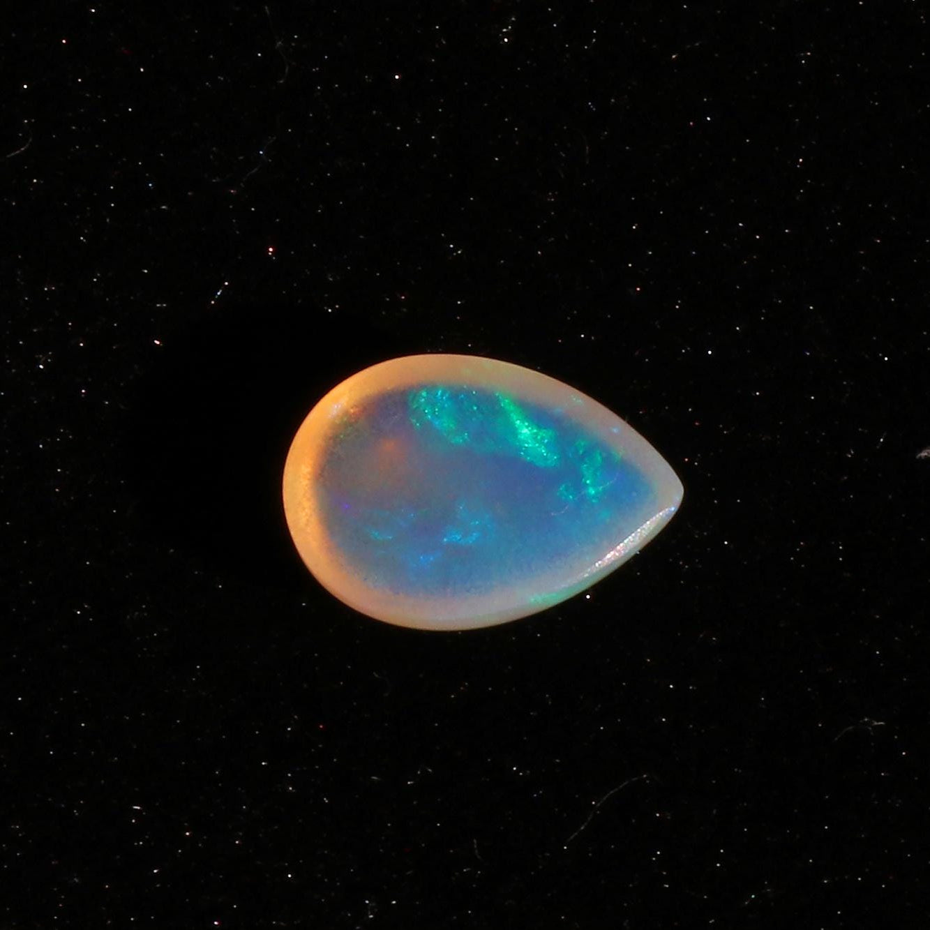 Ethiopian Welo Opal Cabochon: 1.63 Ct Polished Gemstone, 8x11mm