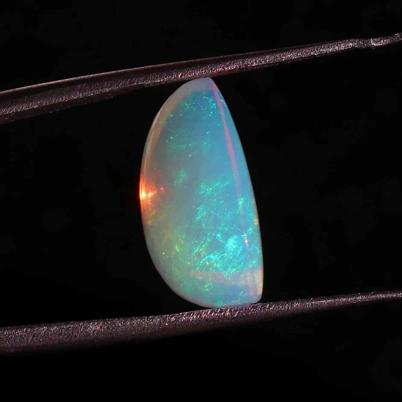 6.57 Cts Ethiopian Opal Stone: Pear Cabochon Gemstone loose gemstones