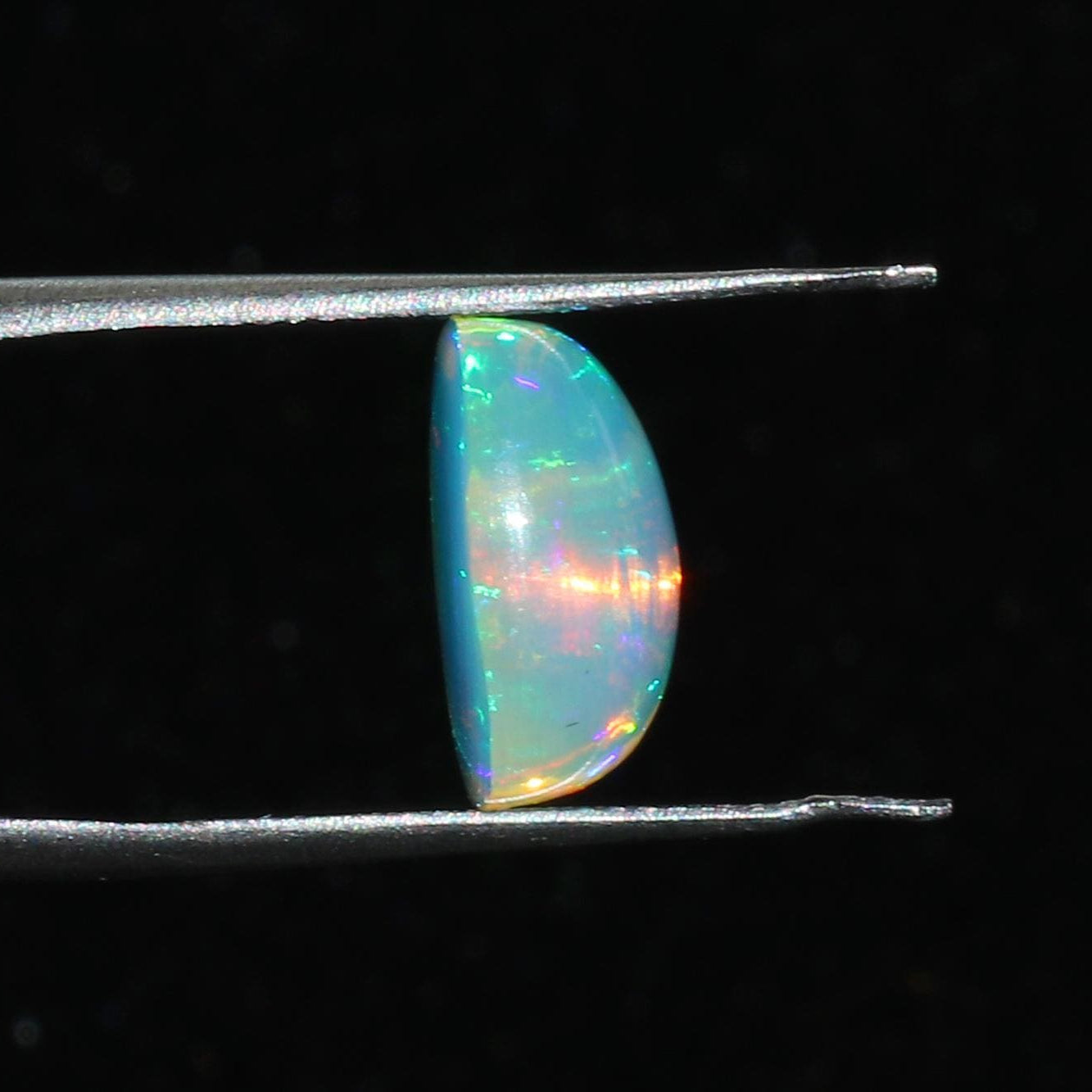 Welo Fire Opal Cabochon: 4.93ct Cushion Cut Ethiopian Gemstone