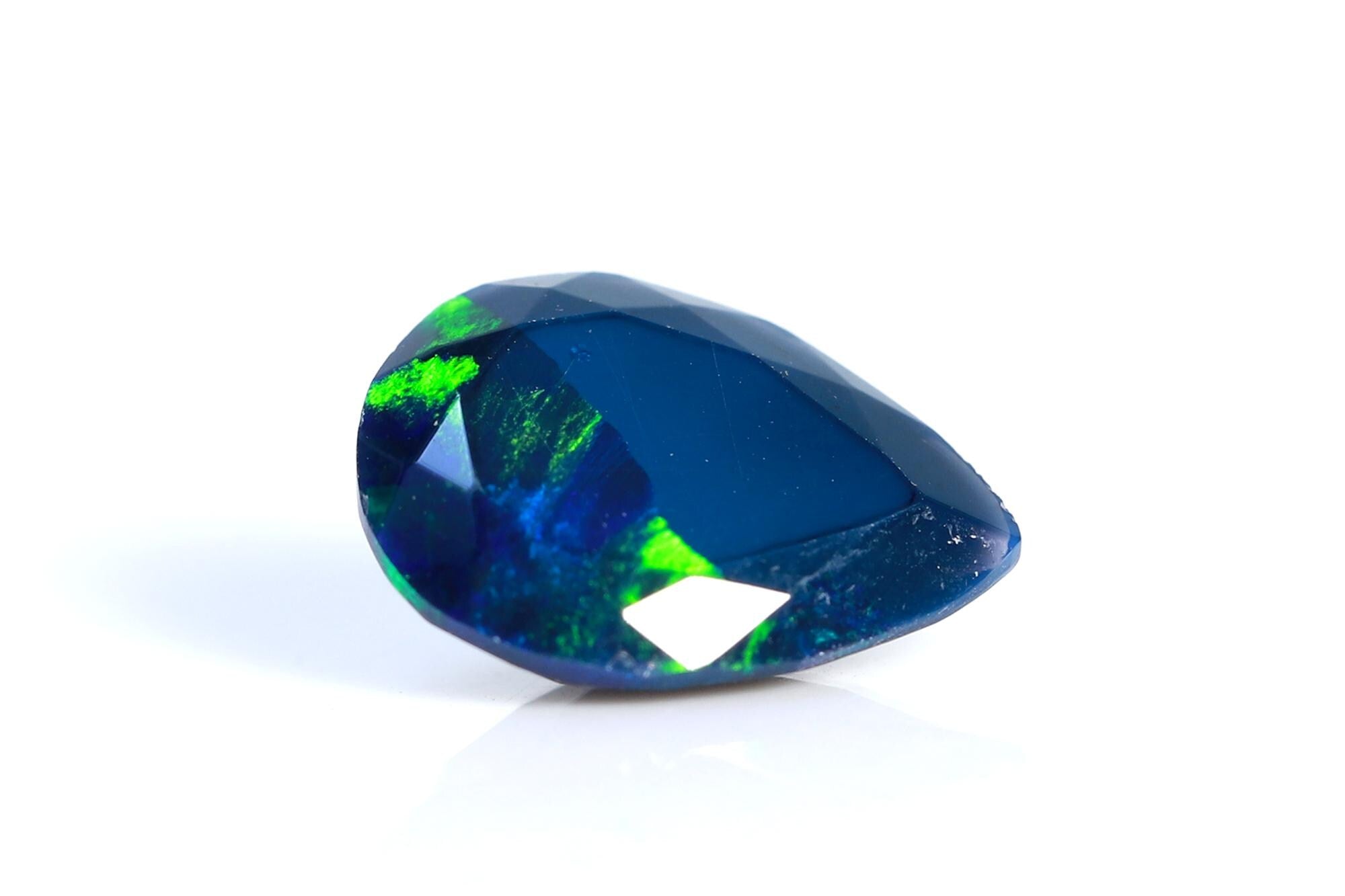Ethiopian Welo Opal Gemstone: 1.79ct Pear Cabochon, 8x11mm