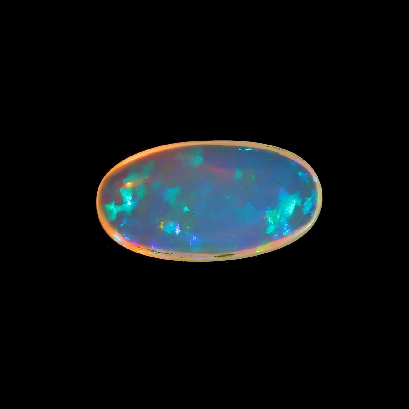 Ethiopian Welo Opal Cabochon: 11x20mm Natural Fire Opal Gemstone