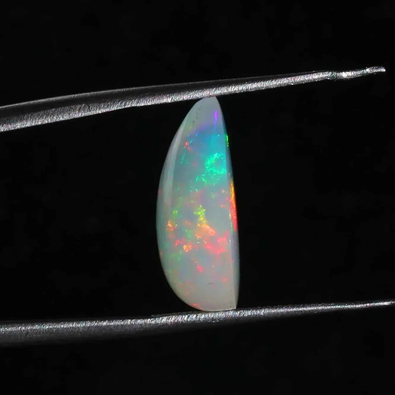 Welo Opal Cabochon: Ethiopian Pear-Shape Gemstone, AAA Quality, 12x16mm loose gemstones