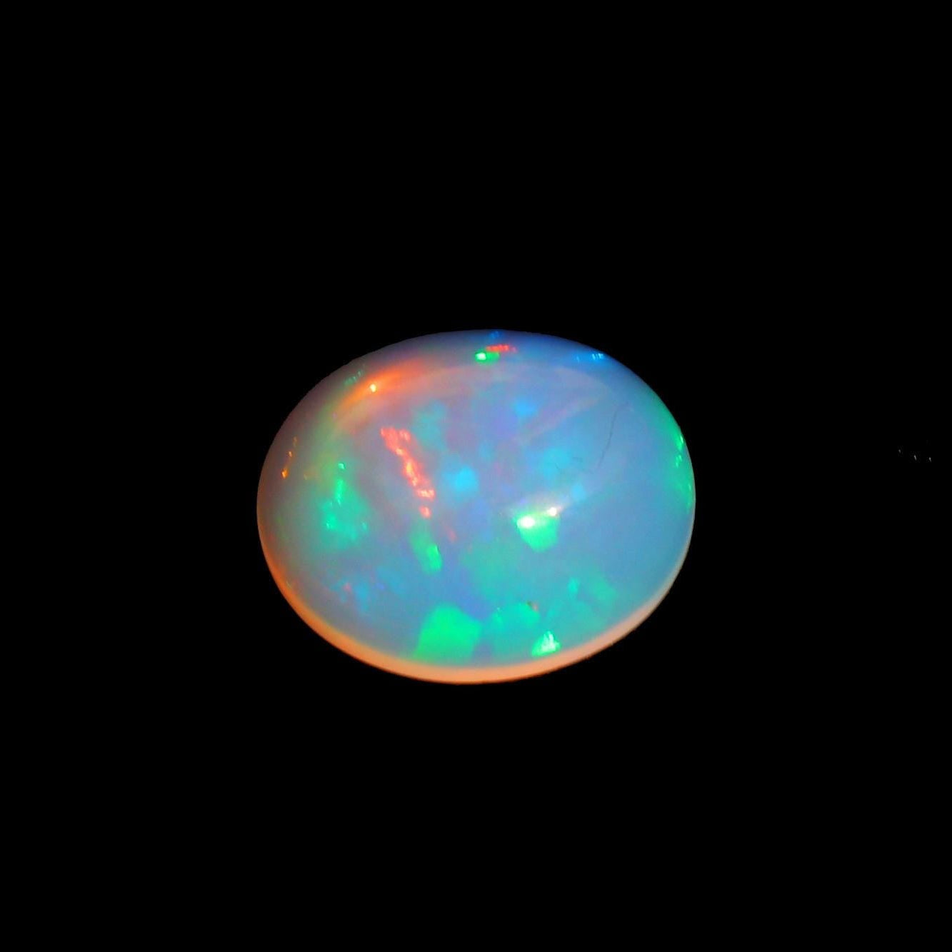 Welo Opal Cabochon: 4.65 ct Ethiopian Pear Shape Gemstone, 12x14mm