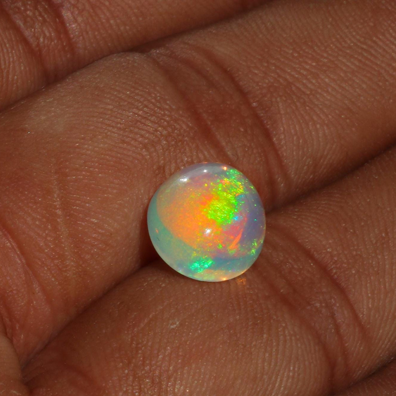Ethiopian Welo Opal Cabochon: 12x10mm Oval Gemstone, October Birthstone