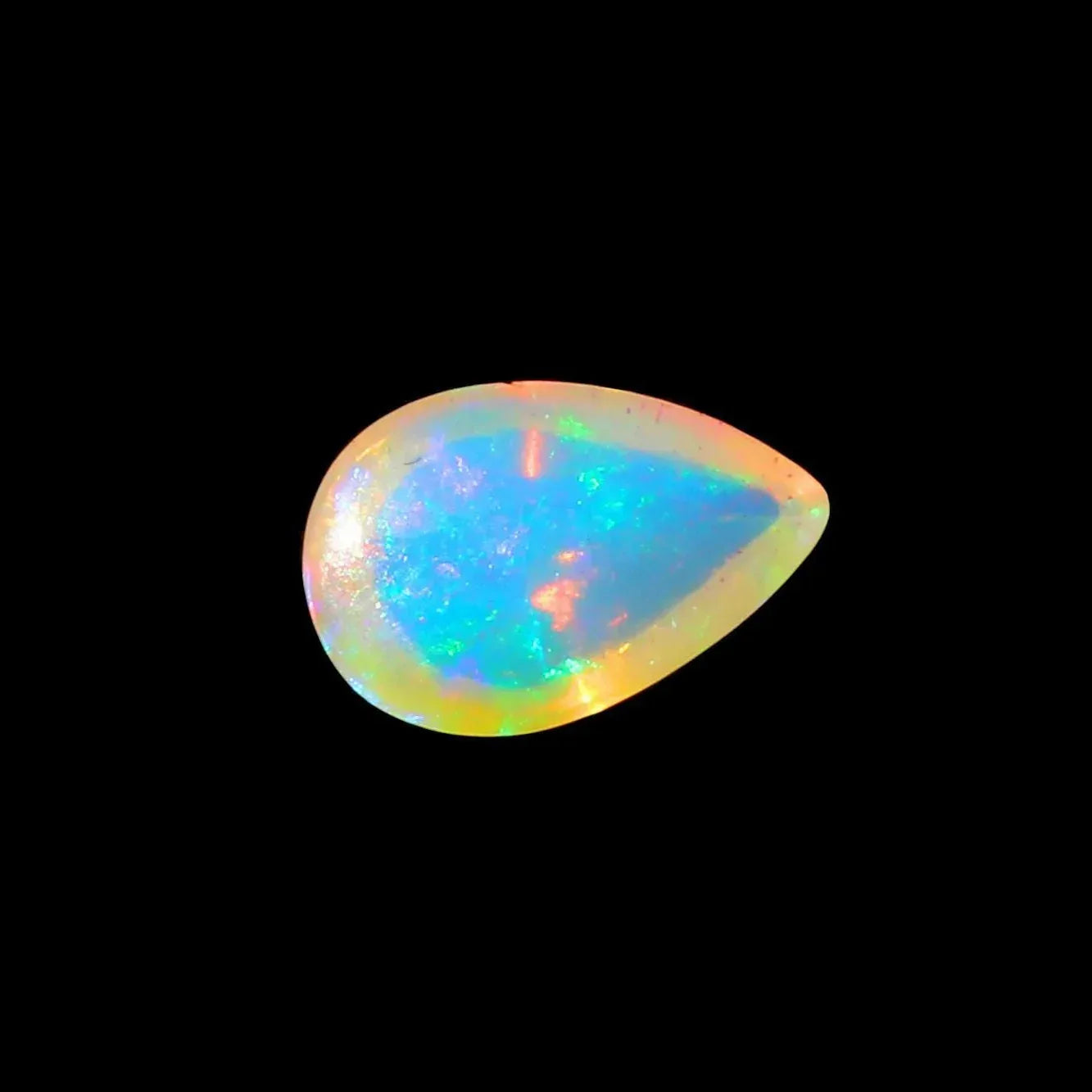 Ethiopian Welo Opal Cabochon: 2.26 Carat Pear Shape Gemstone loose gemstones