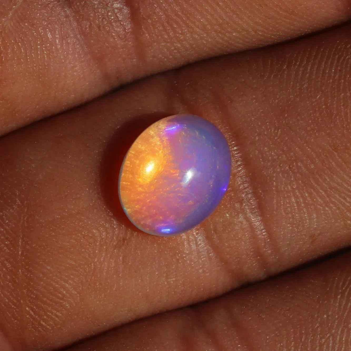 Ethiopian Welo Opal Cabochon 2.51 ct Oval Gemstone - October Birthstone loose gemstones