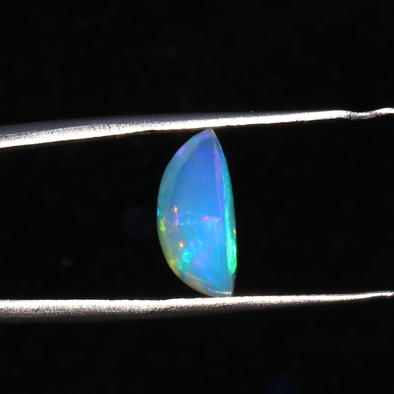 Ethiopian Welo Opal Cabochon: 3.4 Carat Pear Shape Gemstone