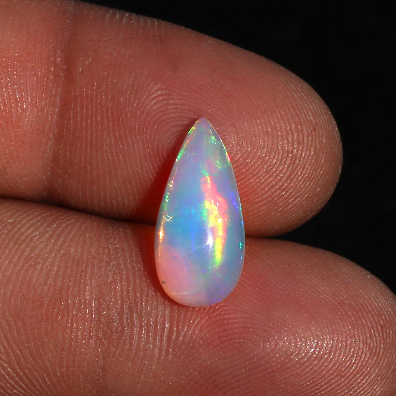 Ethiopian Fire Opal Cabochon: AAA Grade Gemstone for Jewelry - 2.46 Cts