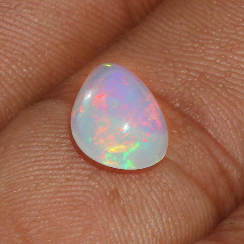 Ethiopian Welo Opal Cabochon: Pear Shape Gemstone, 2.18 Cts