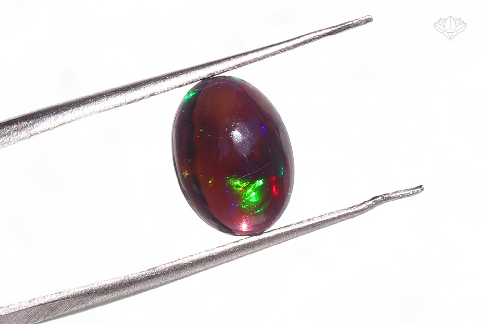 Ethiopian Black Opal Cabochon Lot (7 Pcs): AAA Grade Oval Gemstones, 8x11mm