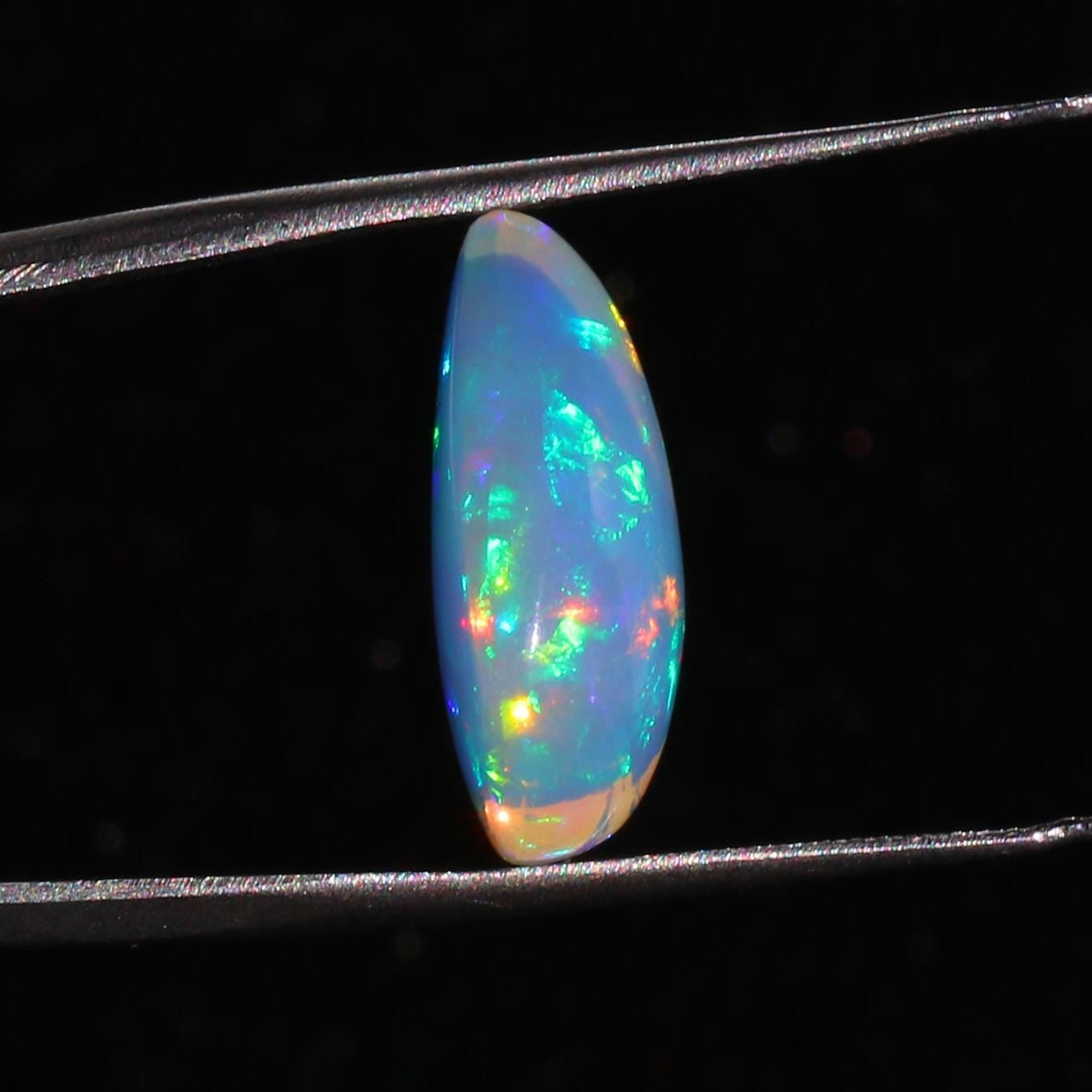 Ethiopian Welo Opal Pear Cabochon: Loose Gemstone, 12x18 mm