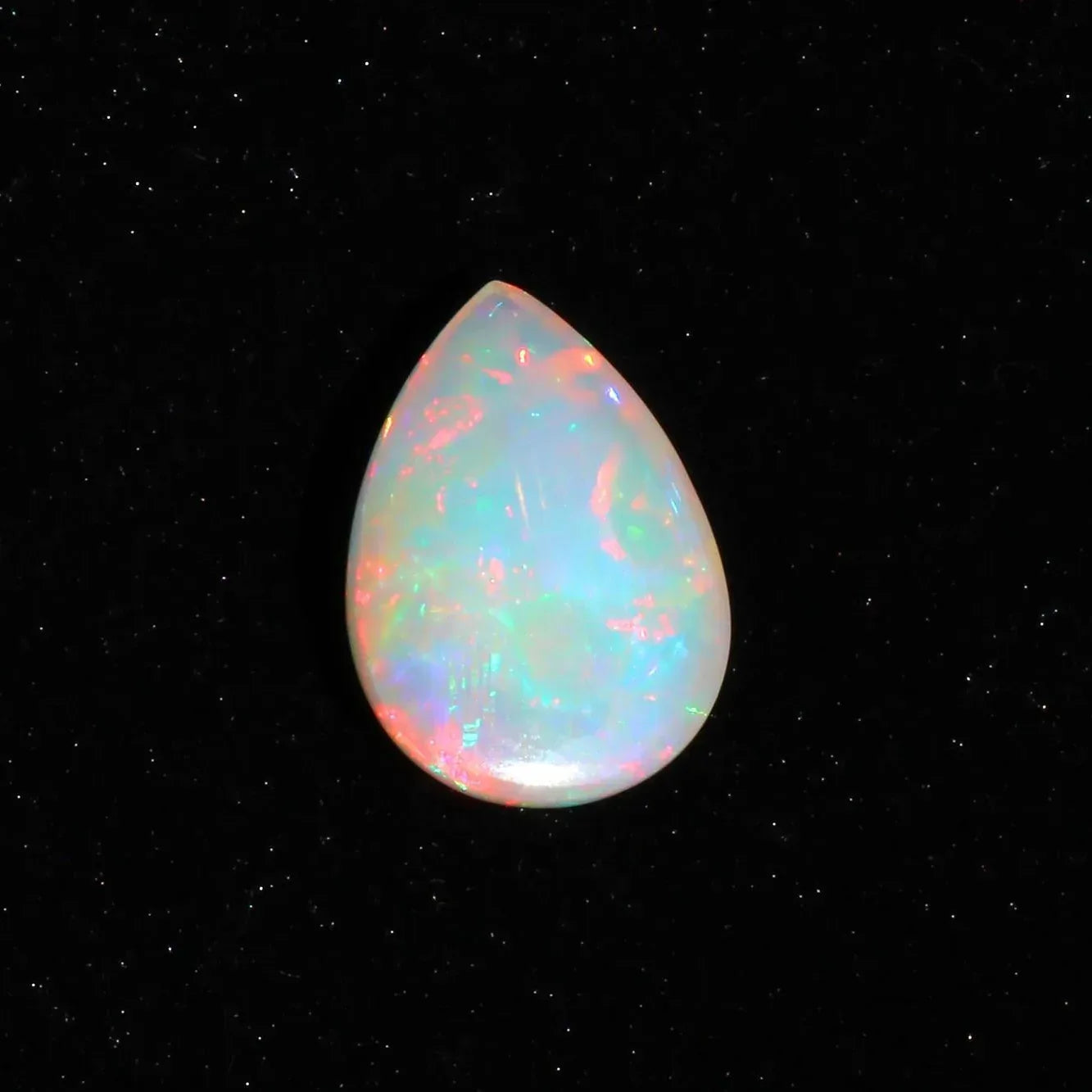 Ethiopian Opal Stone: 11.52 Cts Pear Cabochon, Untreated Fire Opal loose gemstones