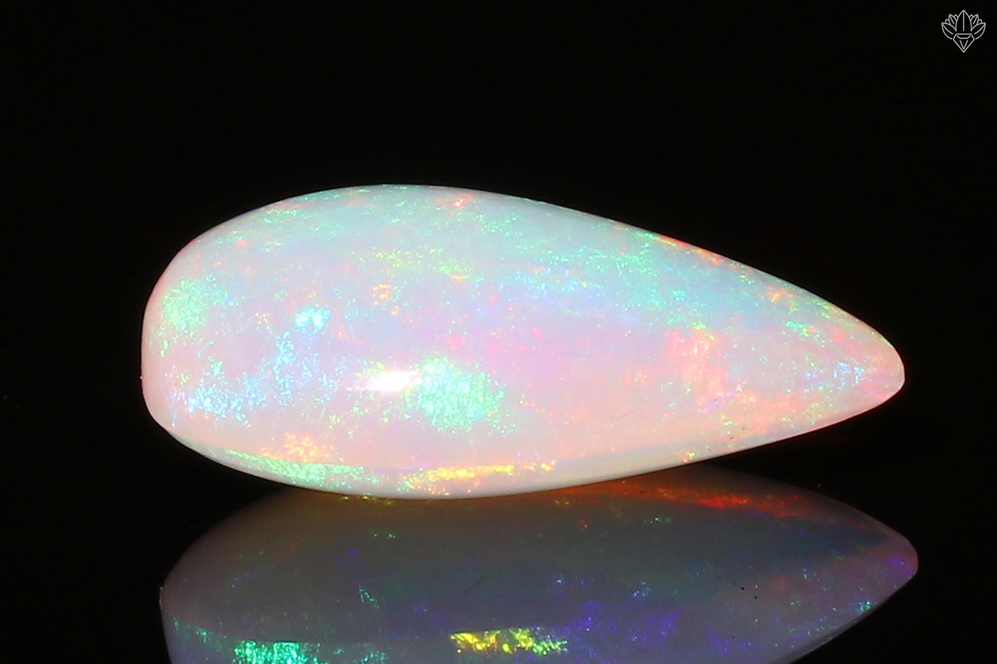 Ethiopian Welo Opal Cabochon: AAA Grade Multi-Fire Gemstone, 11x16mm