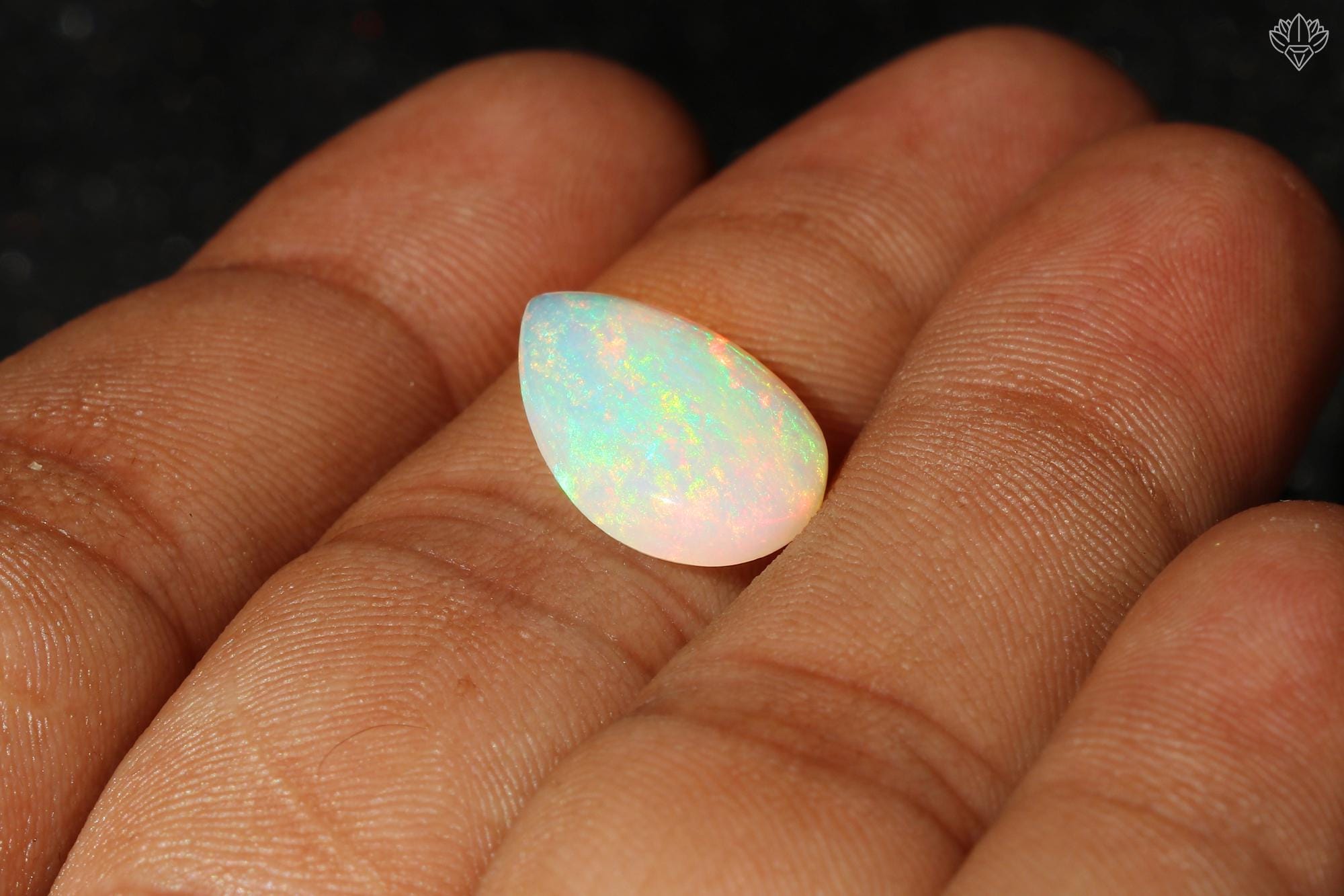 Ethiopian Welo Opal Cabochon: AAA Grade Multi-Fire Gemstone, 11x16mm