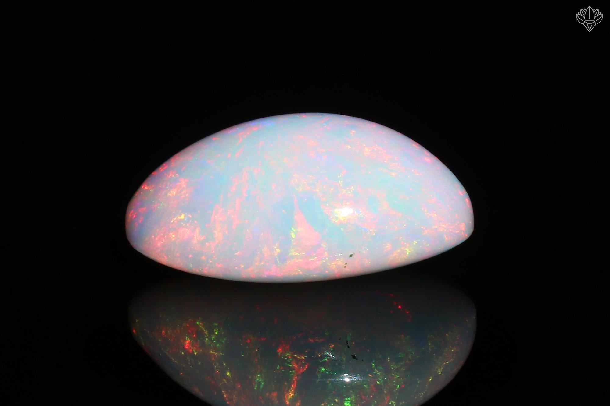 Ethiopian Welo Opal Cabochon: Oval Gemstone, October Birthstone, 10.53 Cts