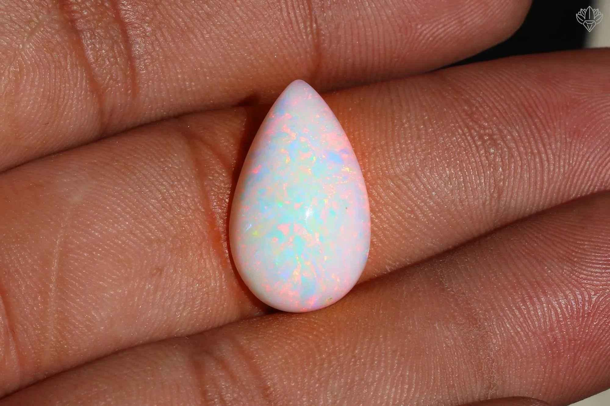Ethiopian Opal Cabochon: Rainbow Iridescent Gemstone, 9.00 Ct loose gemstones
