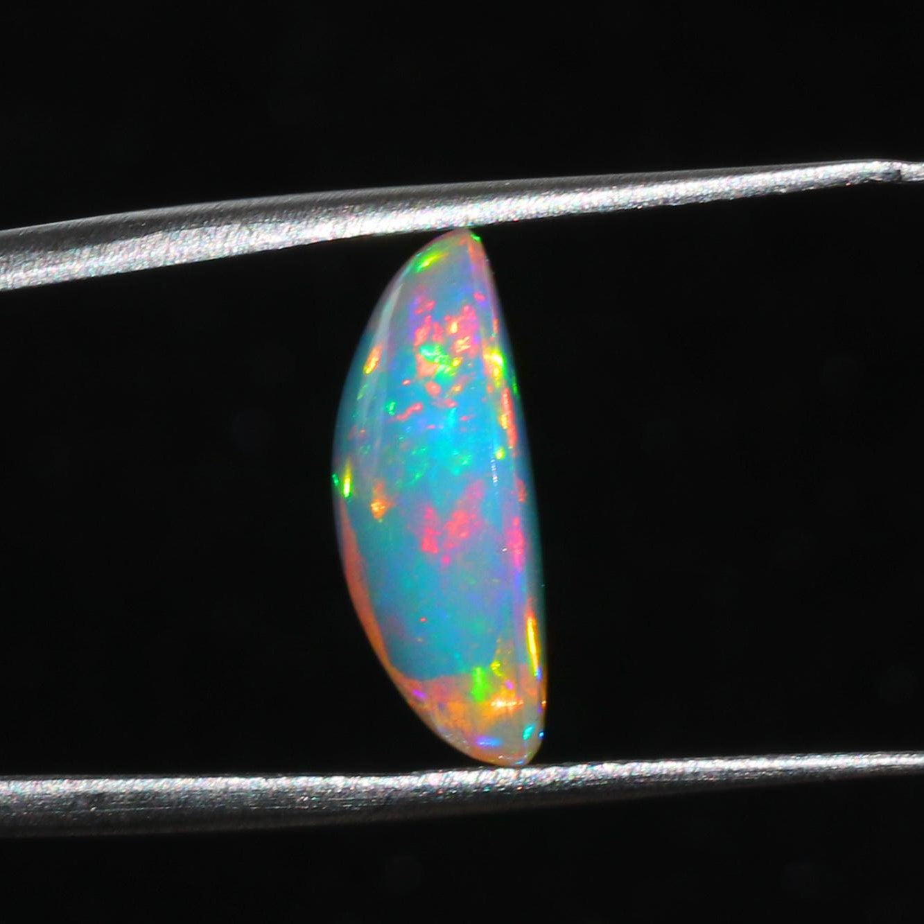 Welo Opal Cabochon: 5.64 ct Ethiopian Fire Opal, October Birthstone