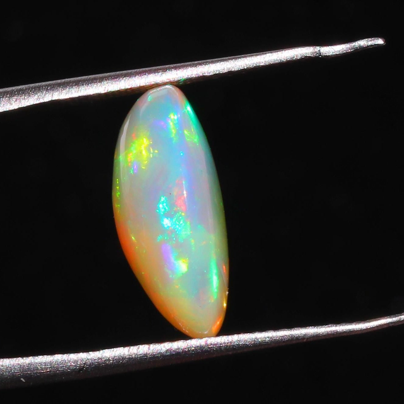 Ethiopian Welo Fire Opal Cabochon: October Birthstone, 5.82 Cts