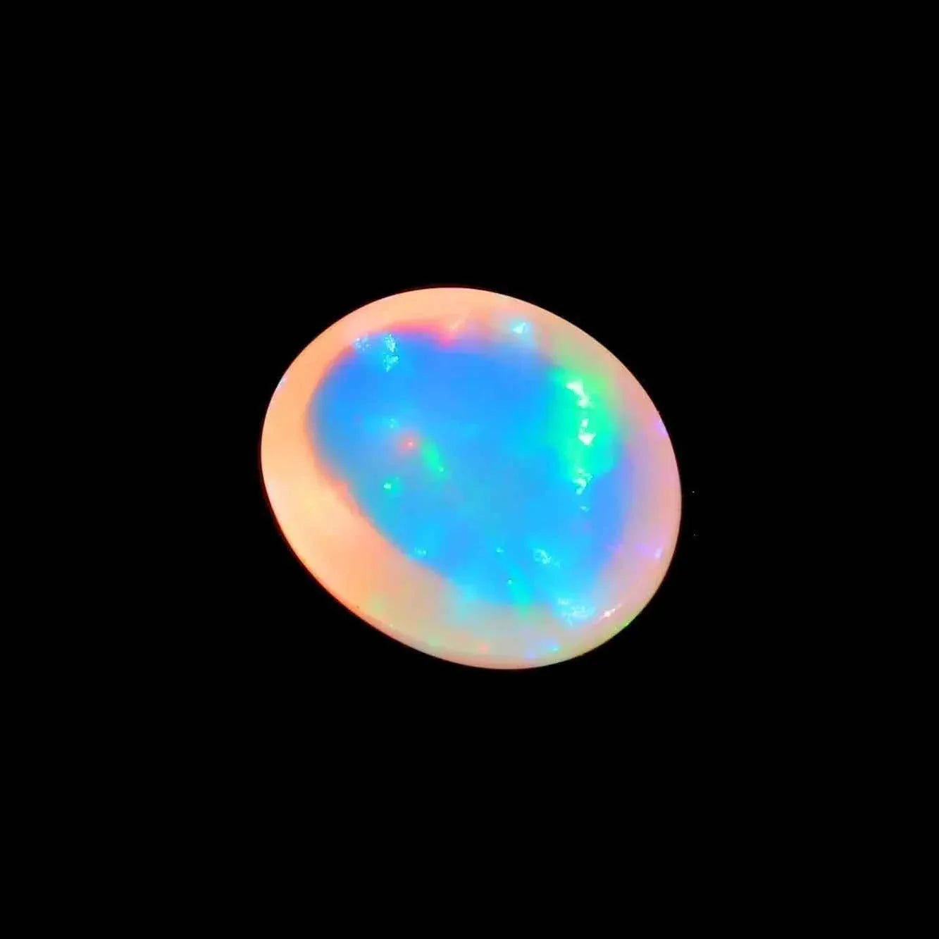 Welo Opal Cabochon: 4.65 ct Ethiopian Pear Shape Gemstone, 12x14mm loose gemstones