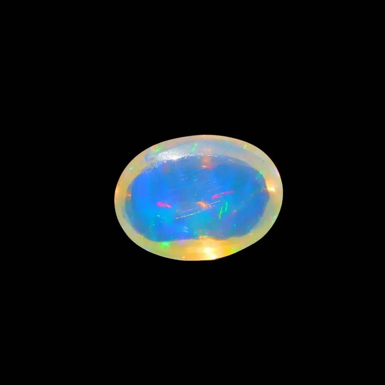 Ethiopian Welo Opal Cabochon: AAA+ Grade Gemstone, 15x11 mm loose gemstones