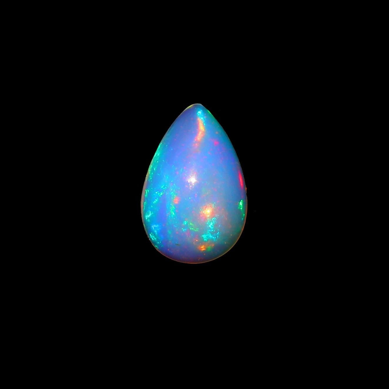 Ethiopian Welo Opal Cabochon: 2.26 Carat Pear Shape Gemstone