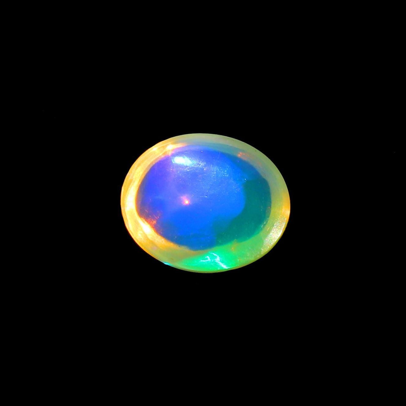 Ethiopian Welo Opal Cabochon: October Birthstone, 2.51 ct Oval Gemstone