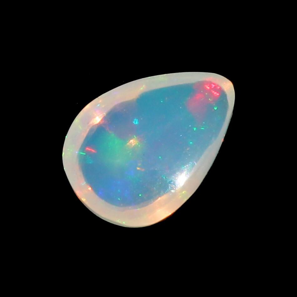 Ethiopian Welo Opal Cabochon: Pear Shape Gemstone, 1.82 ct