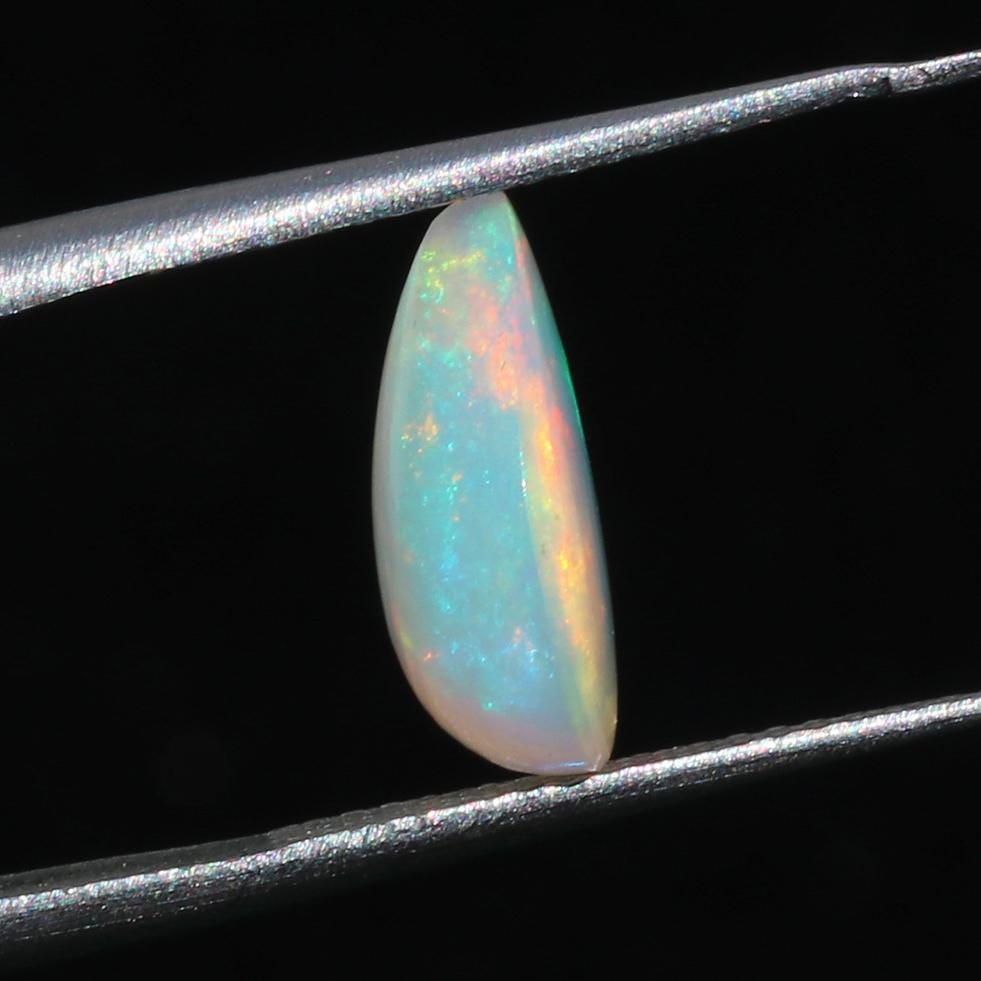 Welo Ethiopian Opal Cabochon: Pear Shape Gemstone, 12x8mm