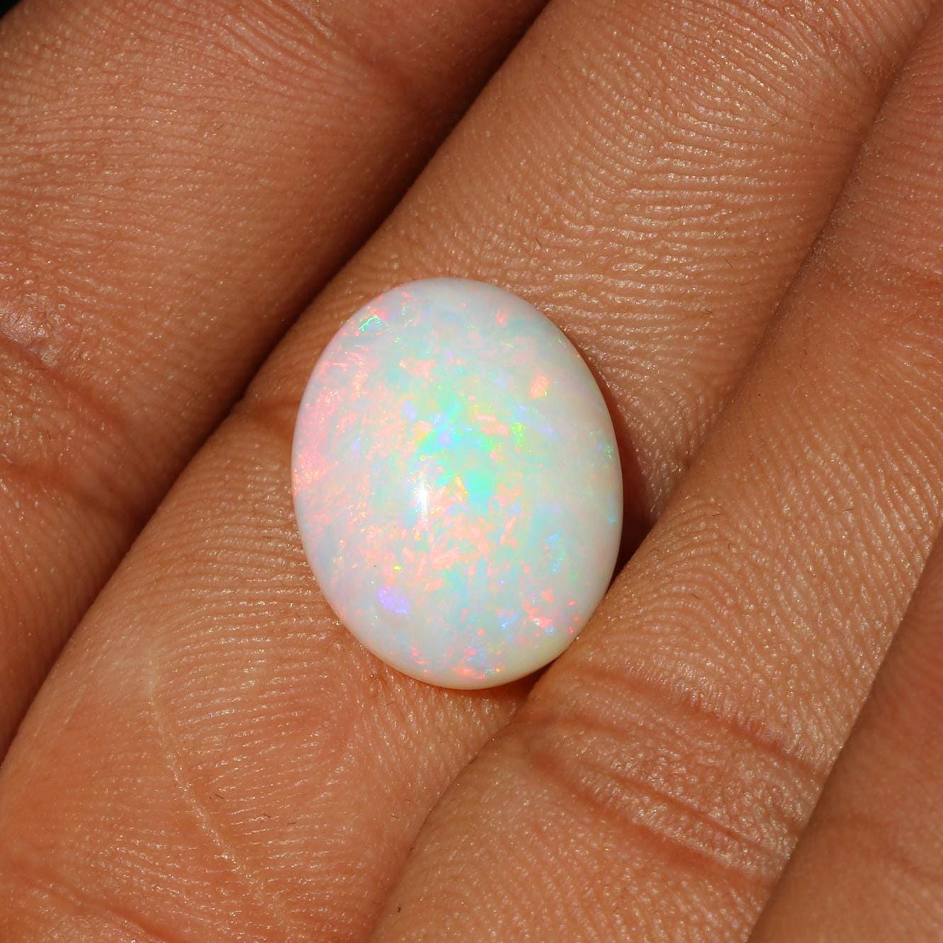 Ethiopian Opal Cabochon: 7.98 ct Welo Gemstone for Jewelry Making