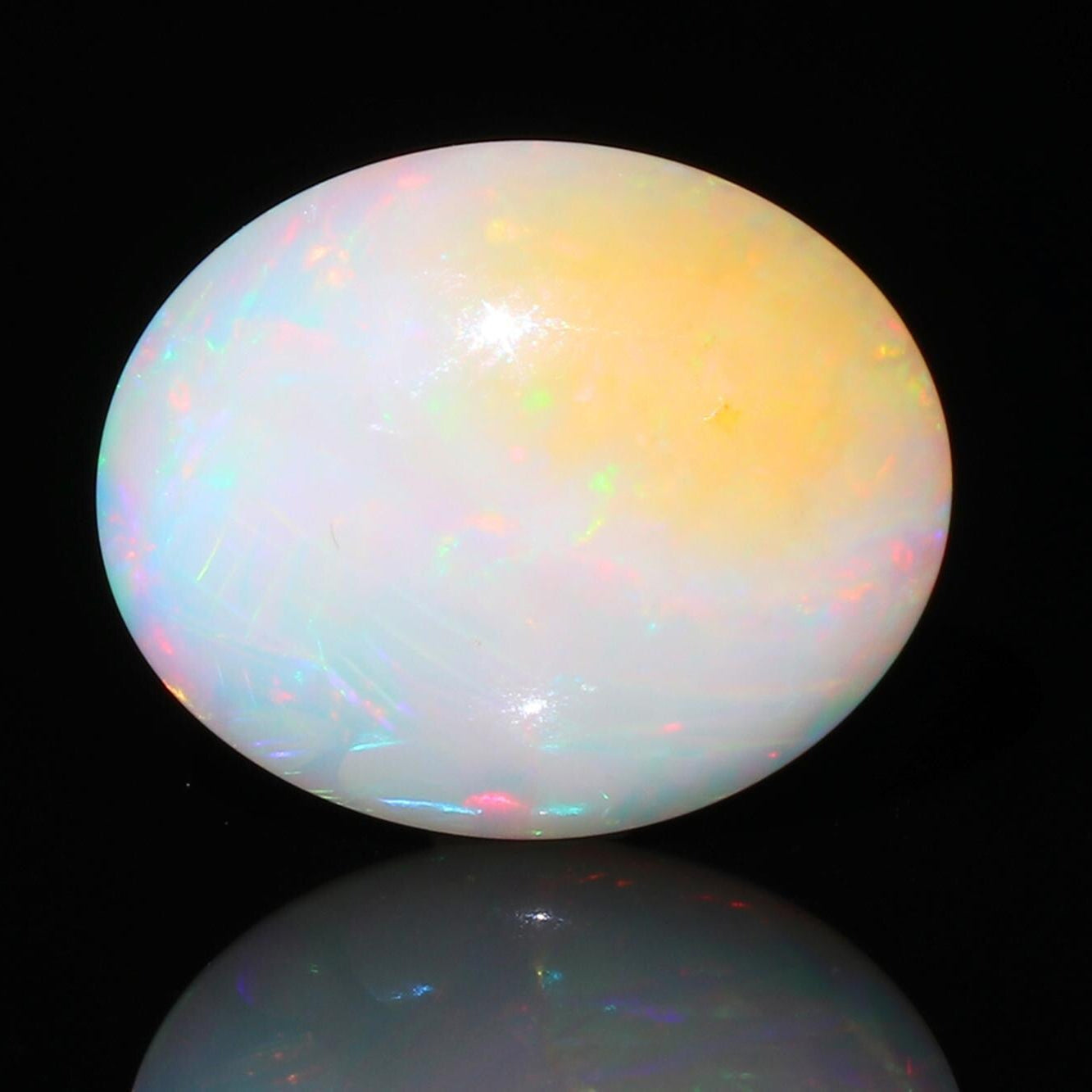 Ethiopian Welo Opal Cabochon: 11.65 Ct Multi-Fire Gemstone