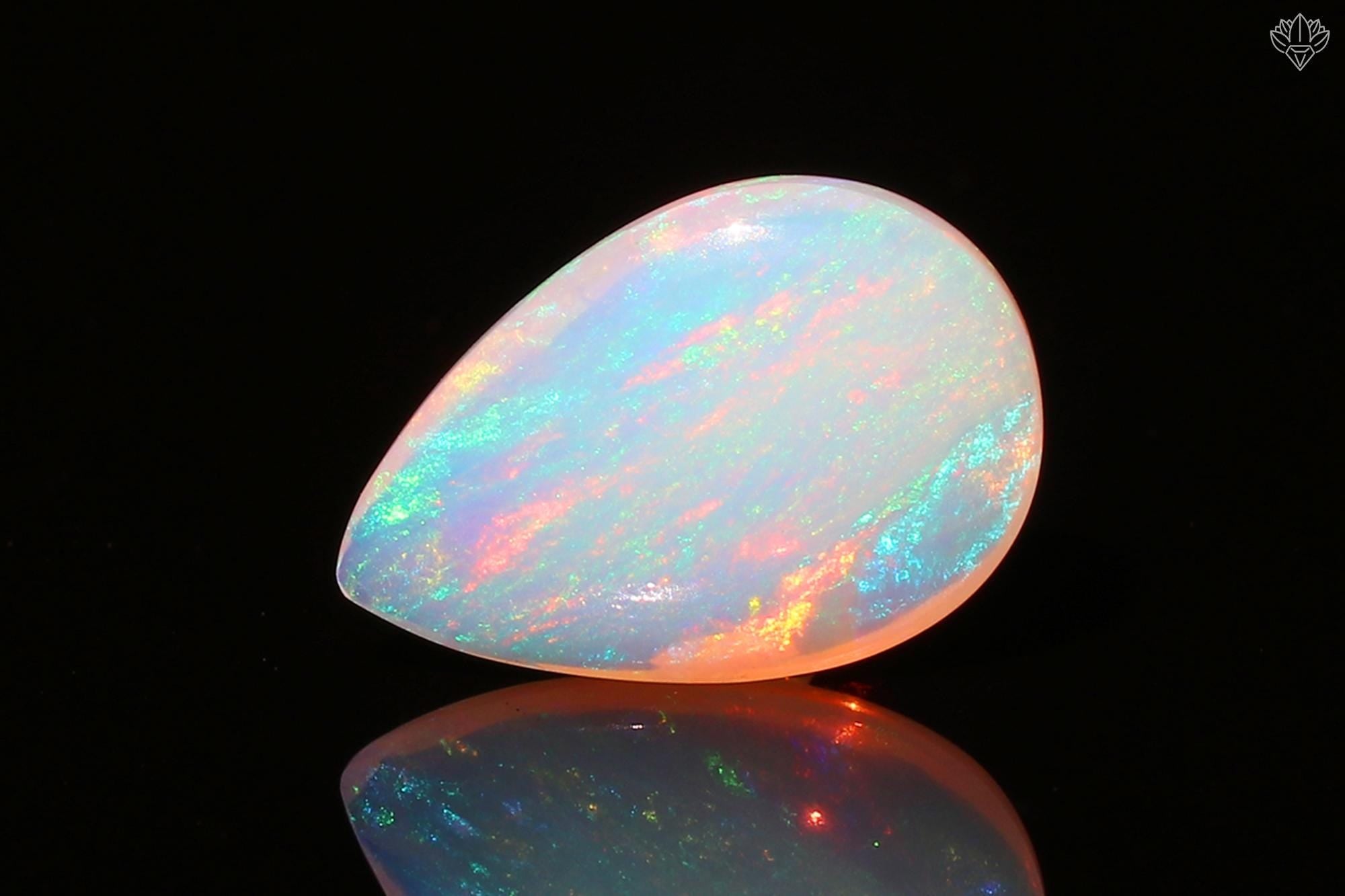 Ethiopian Welo Opal Cabochon: AAA Grade Multi-Fire Gemstone, 11x16mm